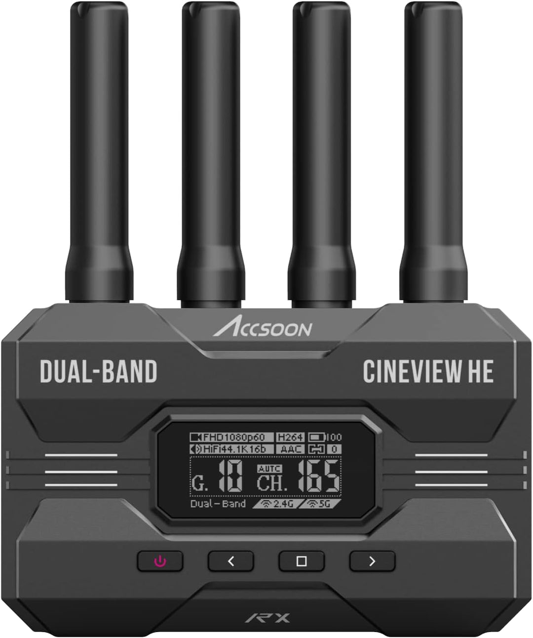 Accsoon CineView HE Empfänger Wireless Receiver HDMI Dual-Band 2.4GHz 5GHz 1200ft/350m 0.06s HD Kame
