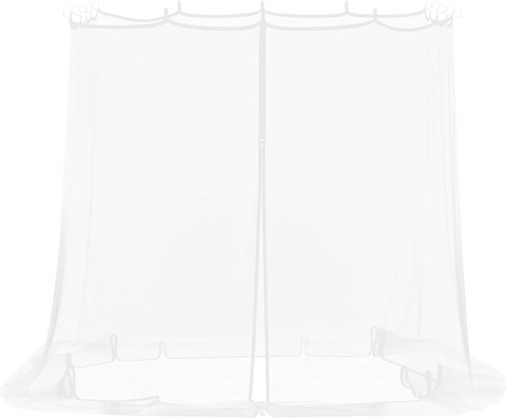 Moskito Netz für Pavillon 220 Mesh Weiss 2 x 2 x 2 m Polyester, Fliegengitter mit Klettverschluss un