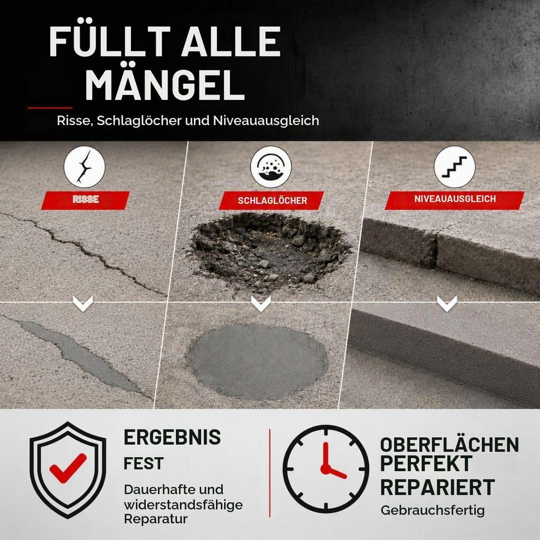 Epoxid-Reparaturmörtel für Löcher und Schlaglöcher: DURPOX - 5 kg, 5 kg