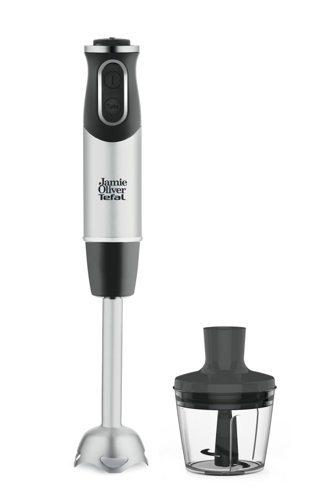 Tefal HB65JD Jamie Oliver Stabmixer, 1000 Watt, Zerkleinerer-Aufsatz, Edelstahl-Pürierstab, Spülmasc