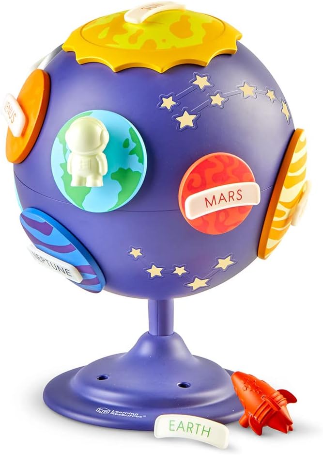 Learning Resources Steckkugel „Sonnensystem“, MINT-Spielzeug für Kinder, Weltraumdeko, Lernspielzeug