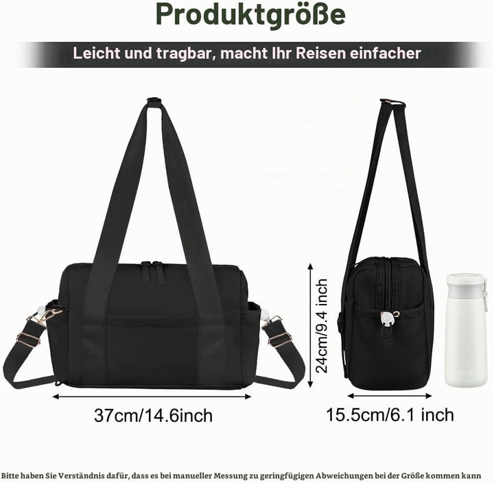 flintronic Sporttasche Damen Reisetasche, Wasserdicht Schwimmtasche Fitnesstasche mit Nassfach, Leic