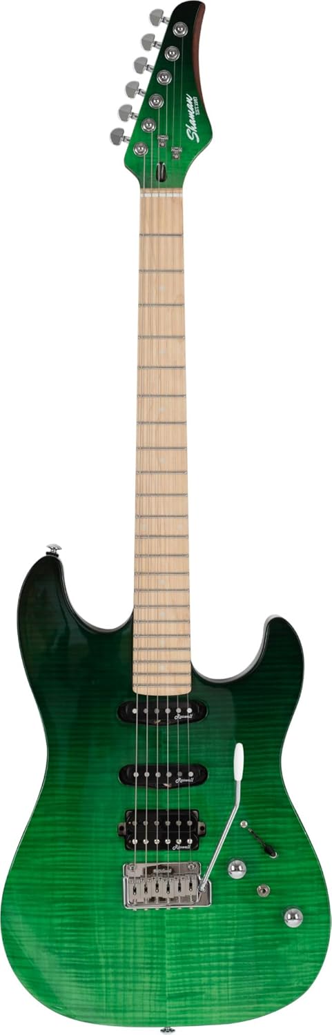 Shaman VST1087-GNB Venture Series E-Gitarre - ST-Bauweise - Flamed Maple Decke - Ahorn-Griffbrett -