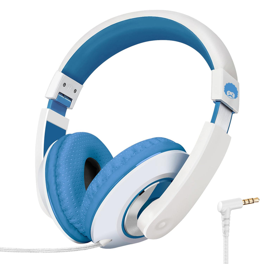 RockPapa Comfort Kinder Kopfhörer für Schule Jungen, Kopfhörer Kinder mit Kabel, Einstellbar, Stereo