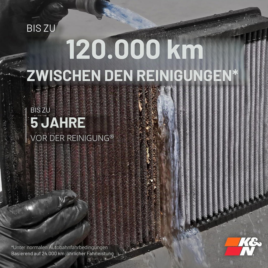 K&amp;N 33-2300 Motorluftfilter: Hochleistung, Prämie, Abwaschbar, Ersatzfilter,Erhöhte Leistung, 2005-2