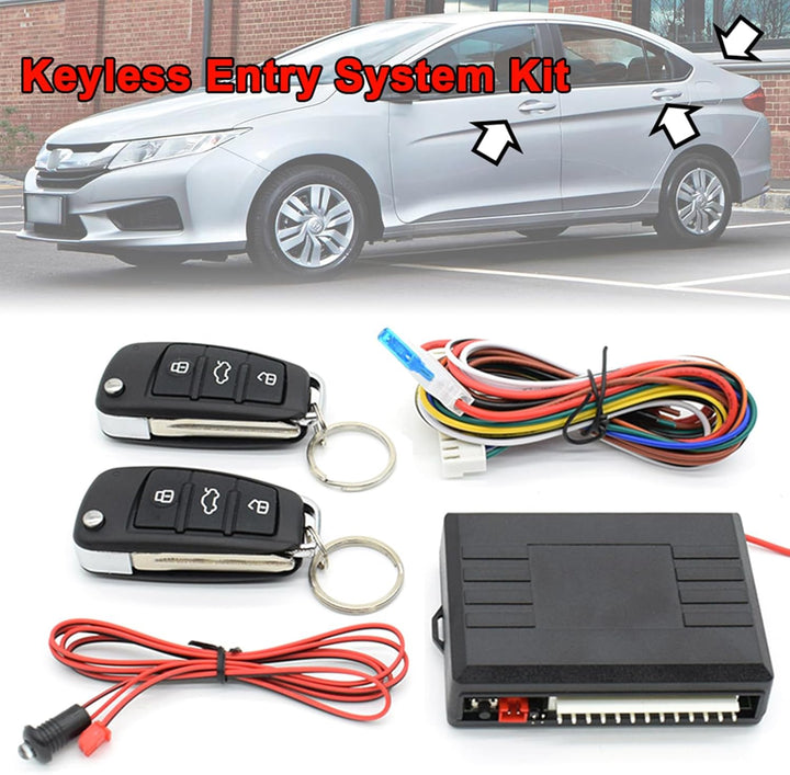 XUKEY Auto Zentralverriegelung Universal Keyless Go Nachrüsten Schlüsselloses Zugangssystem Auto Tür