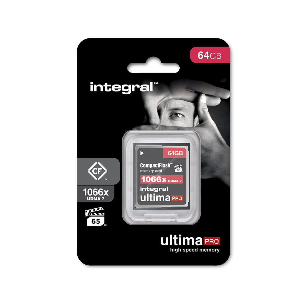 Integral 64GB Compact Flash Karte UDMA-7 1066x Speed VPG-65 160MB/s Lesen und 135MB/s Beschreiben Pr