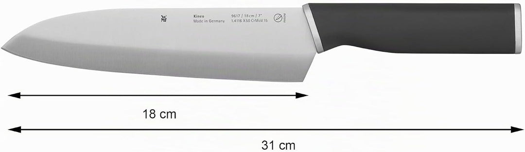 WMF Kineo Santoku Messer 31 cm, Made in Germany, Sushi Messer Küche, scharf, Performance Cut, Kineti