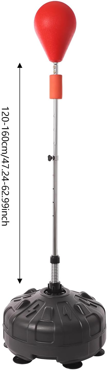 Punchingball Boxstand 120-160cm, Standboxsack Einstellbare Erwachsene, Freistehender Boxball Boxsack