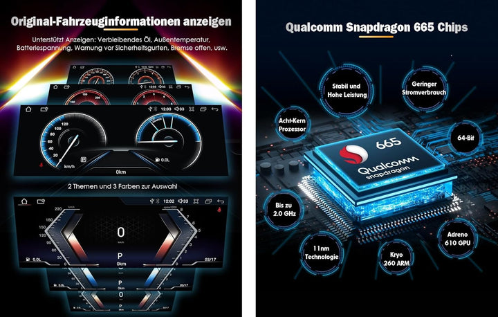 Erisin Android 14 Qualcomm 8-Kern 4+64GB 10,25 Zoll Autoradio GPS Navi Für BMW 5er F10 F14 Unterstüt