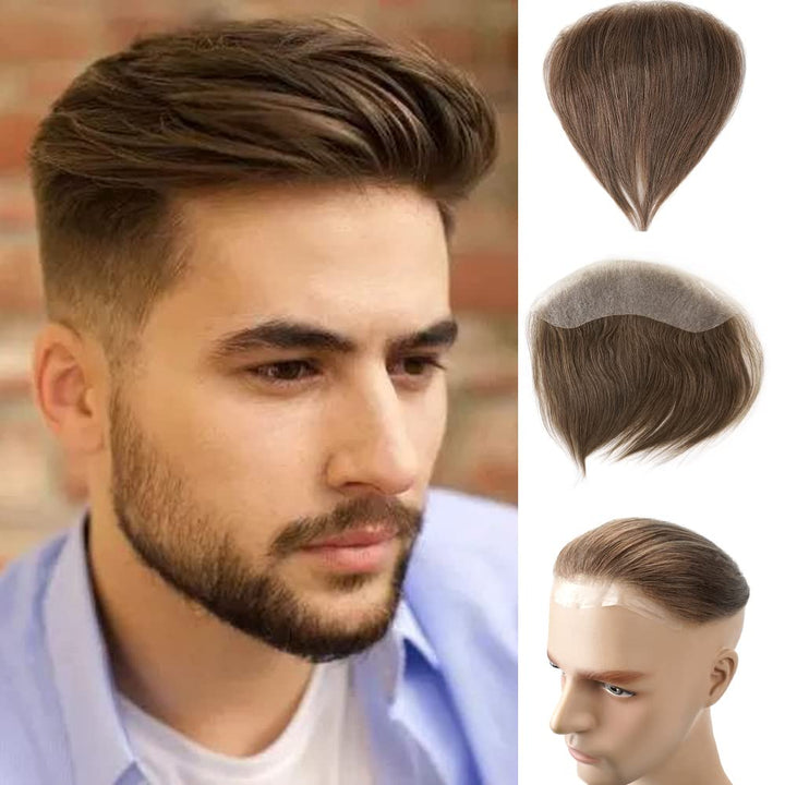 Lordhair Toupet Herren,100% Europäisches Echthaar Herren Toupet Echthaar,V-LOOP Skin Toupet Herren,T