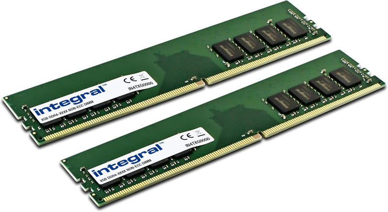 Integral 16OB Kit (2x8GO) DDR4 RAM 2400MHz (oder 2133MHz) SDRAM Desktop/Computer PC4-19200 Arbeitssp