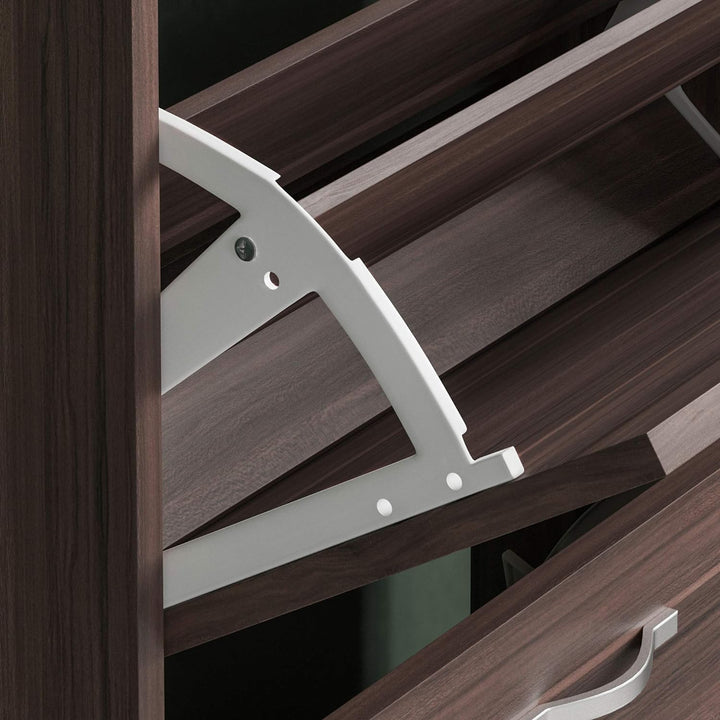 Home Discount 2 Schublade Schrank Schuhschrank Schuhregal Organizer Pull Down Möbel aus Holz Holz Ei