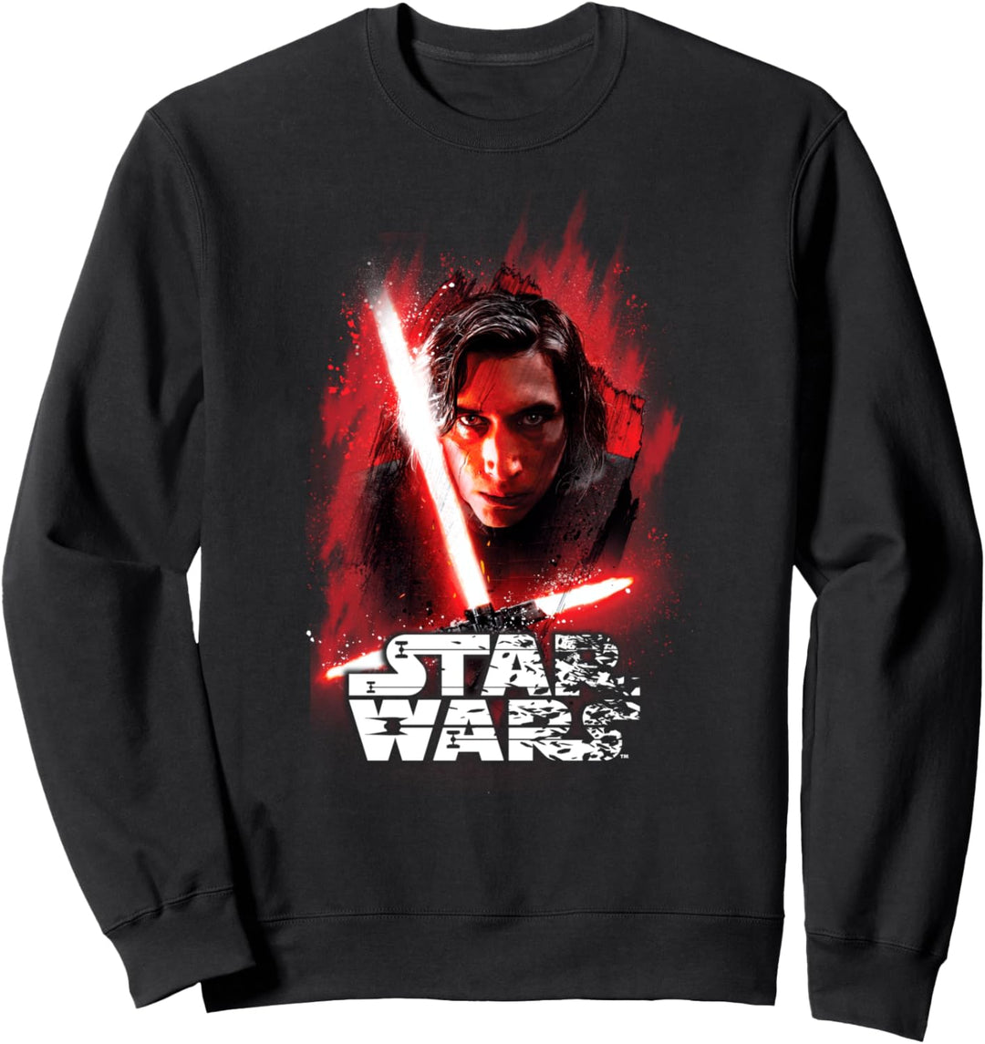 Star Wars The Last Jedi Kylo Ren Shattered Portrait Sweatshirt