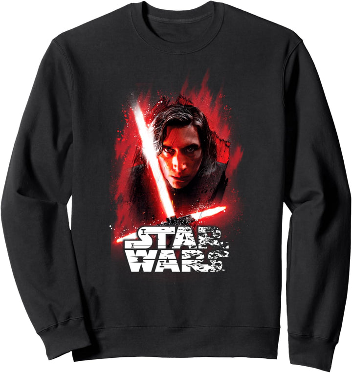 Star Wars The Last Jedi Kylo Ren Shattered Portrait Sweatshirt