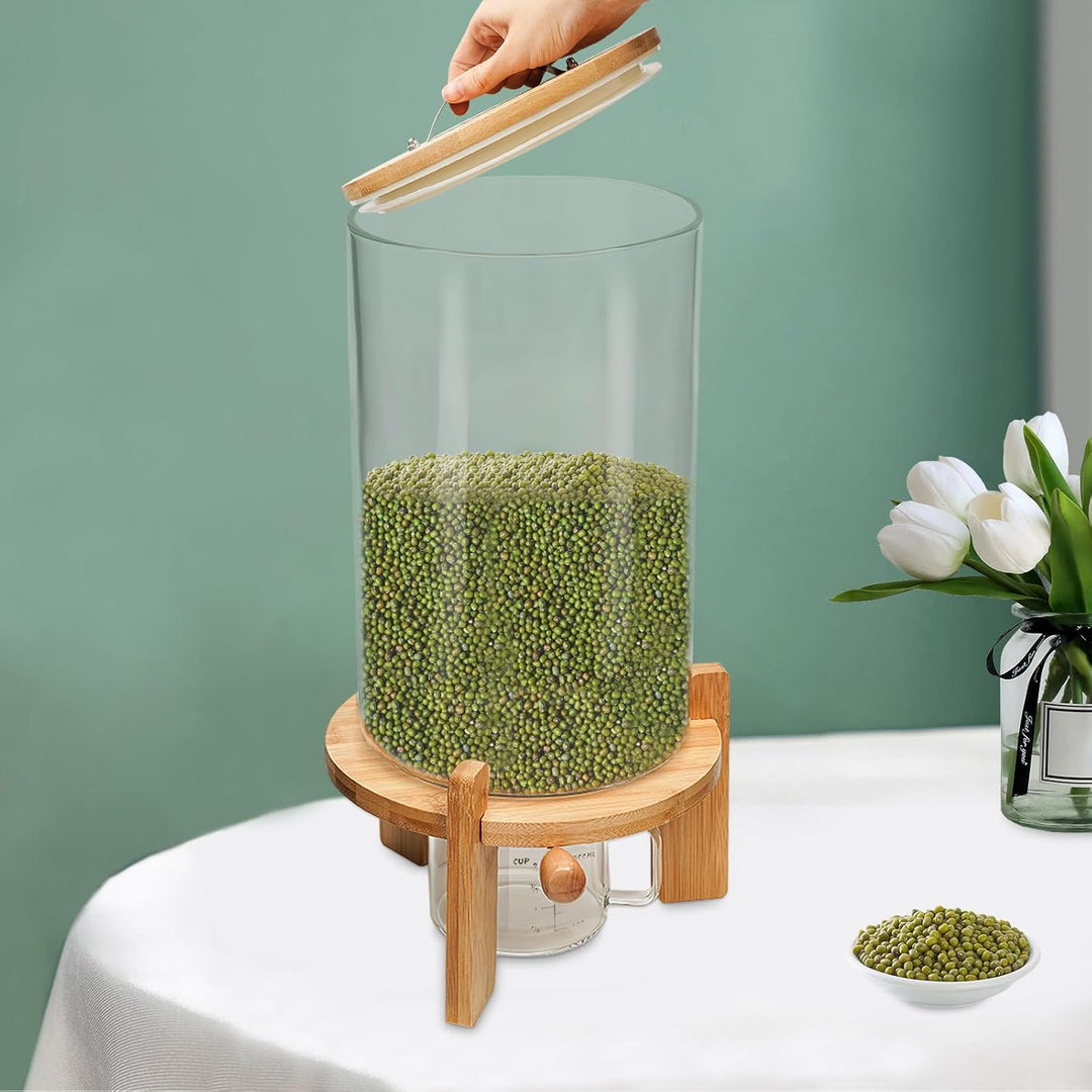 7,5L Müslispender Reisbehälter 20x30CM Reisspender Vorratstank Grosse Cereal Dispenser mit Messbeche