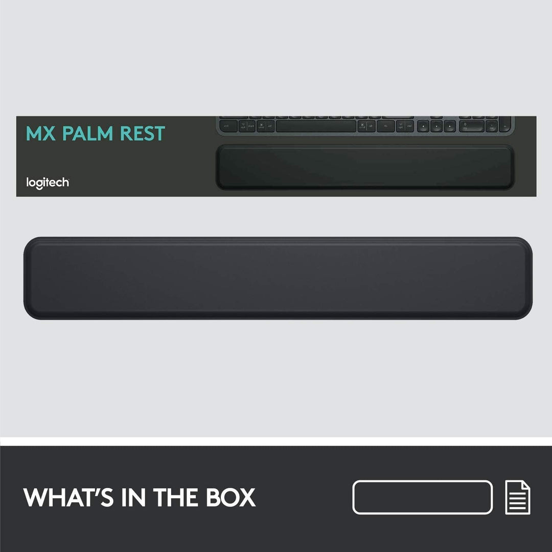 Logitech MX Palm Rest (für MX Keys, Rutschfestes Premium-Material für Komfort bei stundenlangem Tipp