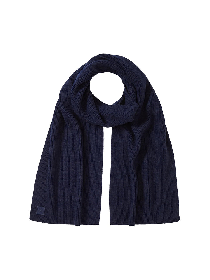 TOM TAILOR Herren Basic Winterschal mit Wolle Einheitsgrösse 13160 - Knitted Navy Melange, Einheitsg