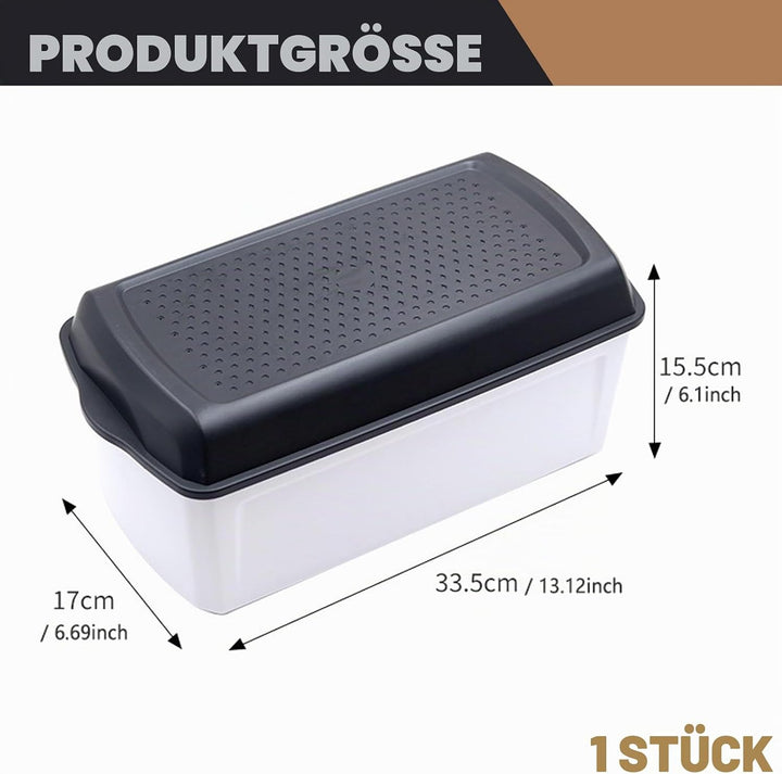 SUNOYA Brotkasten, Brotbox Mit Luftloch, Brotkasten Mit Grosser Kapazität, Lebensmittelecht Brot Bre