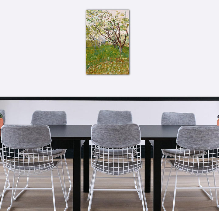 Printed Paintings Leinwand (60x80cm): Vincent Van Gogh - Der blühende Obstgarten 60x80 cm, 60x80 cm