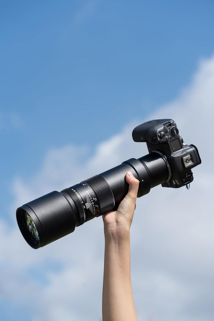 TTArtisan 500 mm F6.3 Teleobjektiv mit Metallgehäuse, kompatibel mit Sony E-Mount (Vollformat), Schw