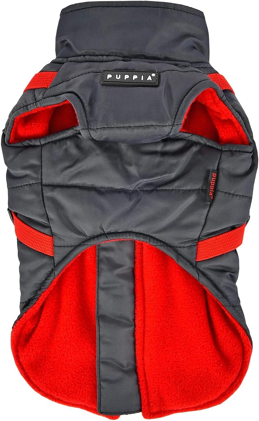 Puppia Hochwertiger Hundemantel für kleine Hunde und mittelgrosse Hunde - wasserdicht und mit Fleece