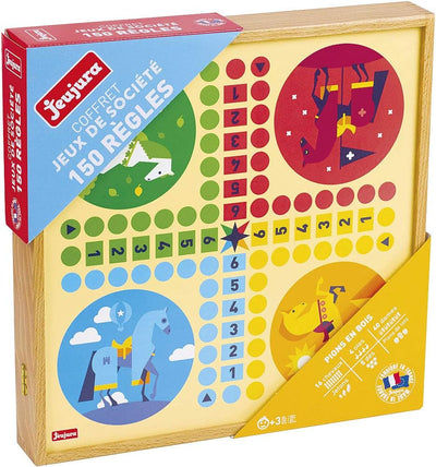 JeuJura 8124 – Coffret de Klassiker Spiel 150, Regeln – Spielsteine Holz