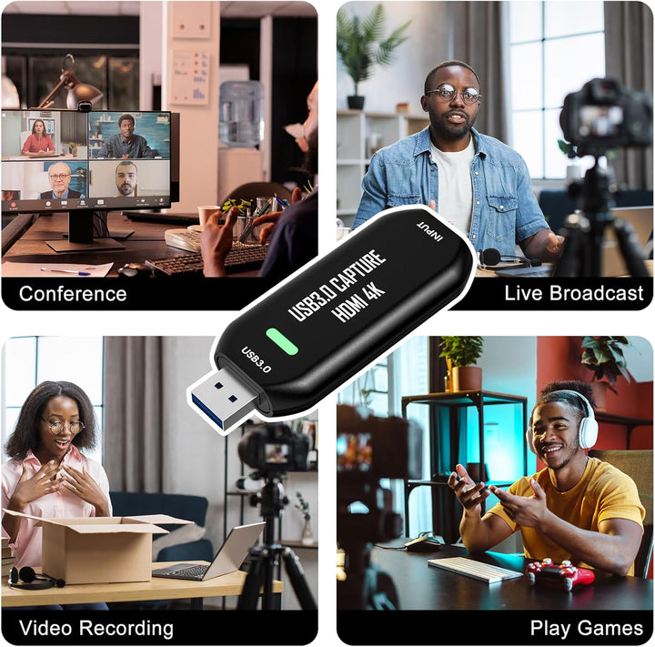 Cam Link 4K, Externe Kamera Capture Card für DSLR, Camcorder, Action Cam als Webcam, Streamen und Au