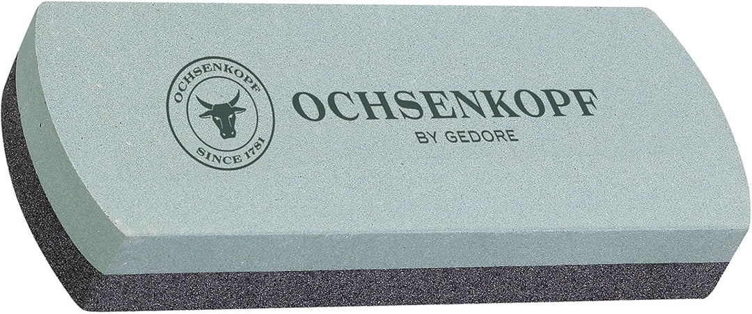Ochsenkopf Forstbeil, Polierte Schneide, Robustes Eschenholz, 36cm, 0,9 kg & Schleif- und Abziehstei