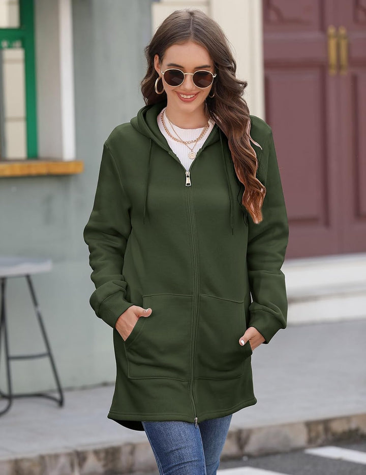CMTOP Damen Sweatjacke Hoodie Kapuzenpullover mit Zipper Sweatshirt Jacke Langarm Pullover Kapuzenpu