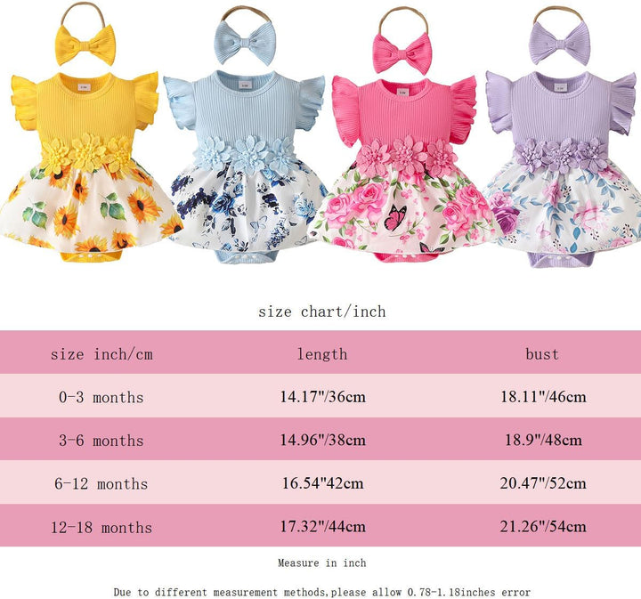 Neugeborenes Baby Mädchen Kleidung Sets Rüschen Kurzarm Tops Blumen Hosenträger Shorts mit Stirnband