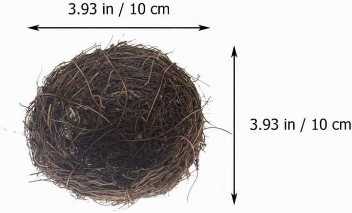BESPORTBLE 6 Stücke Vogelnest Osternest 10cm Rattan Nest Zweige Naturnest Frühling Osterdeko Handwer