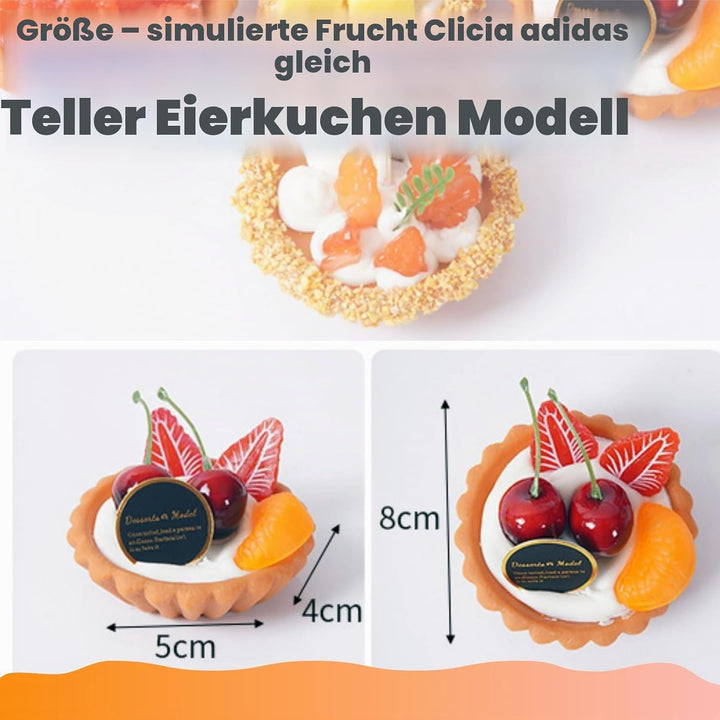 Künstliche Kuchendekoration, 6 Stück, 7,6 cm, für Kuchen, Gebäck, Muffins, Desserts, realistische kü