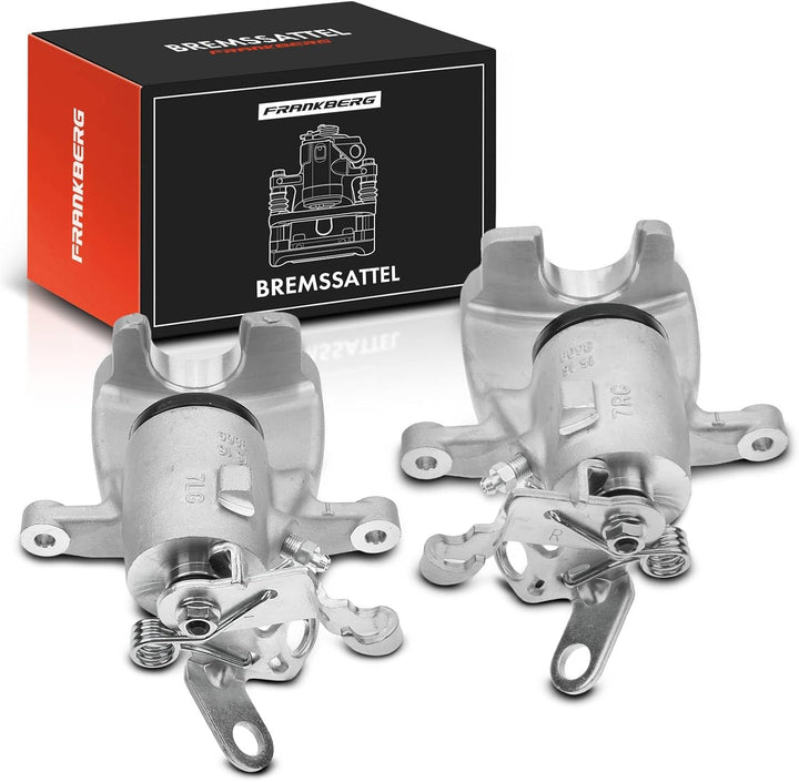 Frankberg 2x Bremssattel Bremszange Hinten Kompatibel mit A3 2003-2013 Octavia II 2004-2009 Golf V 2