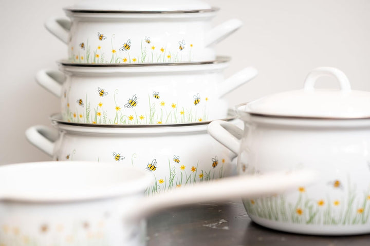 Riess, 0166-137, Fleischtopf mit Deckel, 20cm, 3.5L, LBH 27 x 22 x 19 cm, Gewicht 1.6 kg, COUNTRY- B