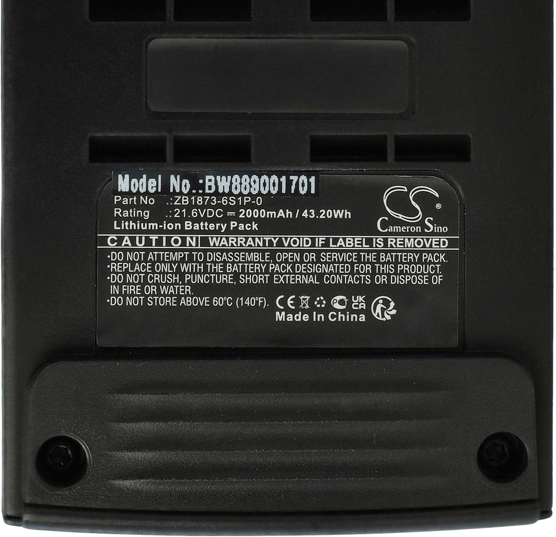 vhbw Akku kompatibel mit Tineco Pure ONE S12, S12 PRO Staubsauger (2000 mAh, 21,6 V, Li-Ion)