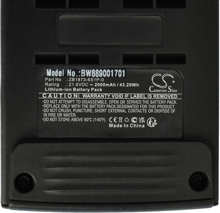vhbw Akku kompatibel mit Tineco Pure ONE S12, S12 PRO Staubsauger (2000 mAh, 21,6 V, Li-Ion)