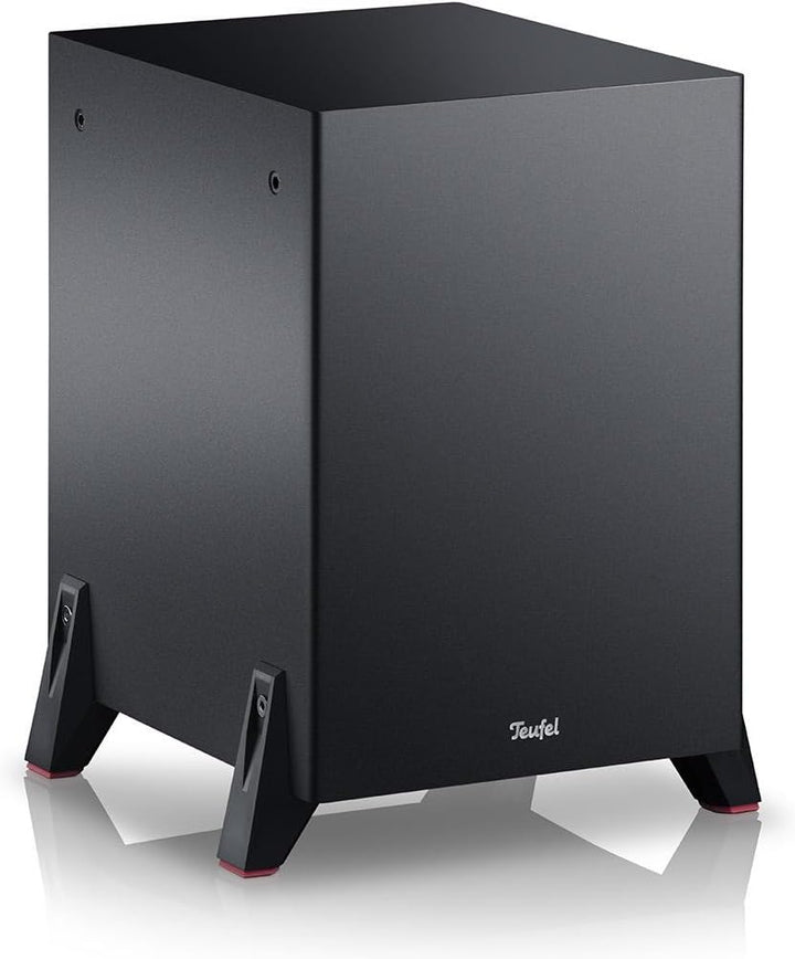 Teufel T 8 Aktiv-Subwoofer, als Frontfire- oder Downfire-Subwoofer 100 Watt Schwarz, Schwarz