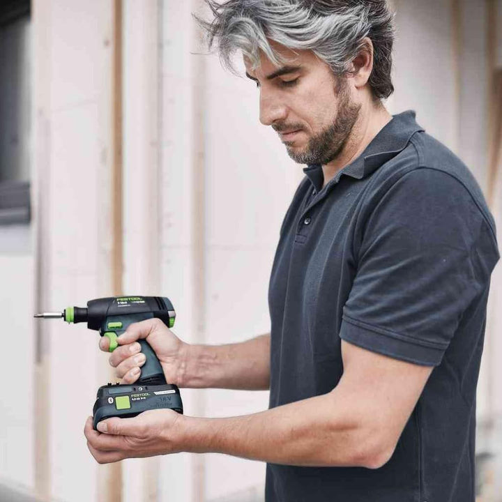 Festool Montageset Akku T 18+3/PSC 420 HPC I-Set (mit Akkupacks, Schnellladegerät, Werkzeugfutter, M