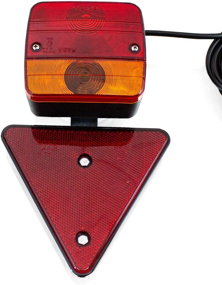 BITUXX® PKW Anhänger Rückleuchten Beleuchtungs Anhängerbeleuchtung Set 7 polig mit Magnet + Rückstra