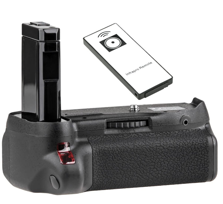 ayex Batteriegriff Passend für Nikon D5500 & D5600 Inkl. IR-Fernauslöser 100% Kompatibilität Akkugri