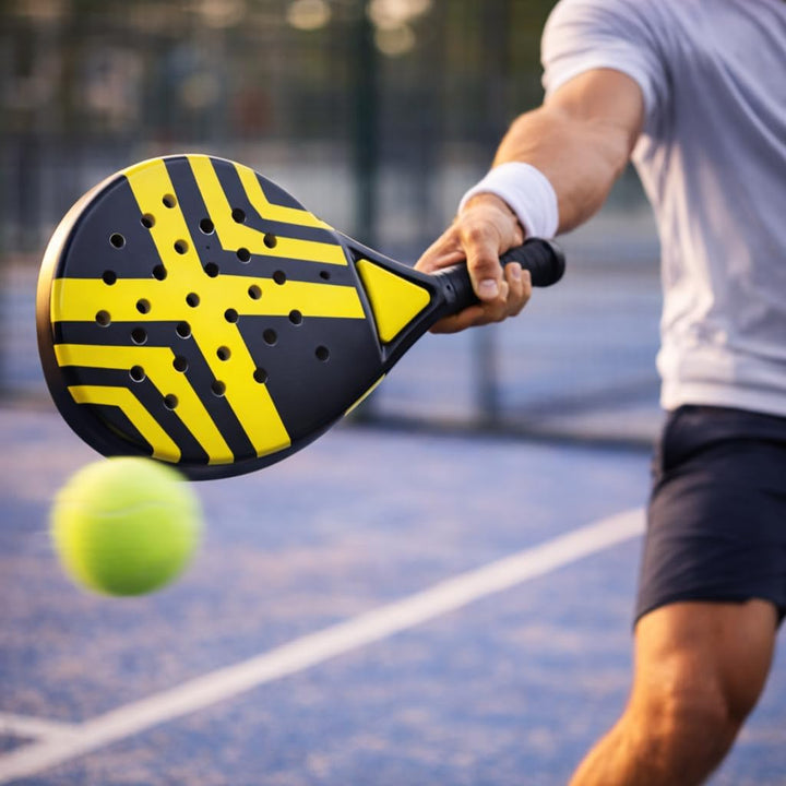 Padel Schläger Erwachsene Profi Racket Padelschläger Set mit Meshtasche Tennis Schläger für Anfänger