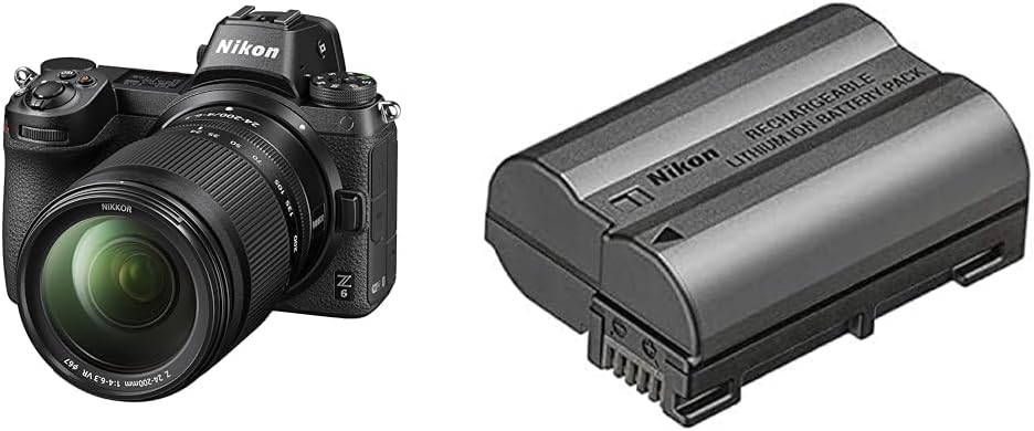 NIKON Z 6II Kit Z 24-200mm f/4.0-6.3 VR & EN-EL15c Lithium-Ionen-Akku Bundle mit EN-EL15c Lithium-Io