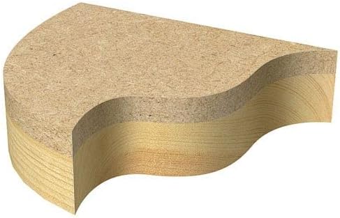 Trend CraftPro Geführter Profilfräser, 1/4-Zoll-Schaft, 9,5 mm Schneiddurchmesser und 12,7 mm Schnit