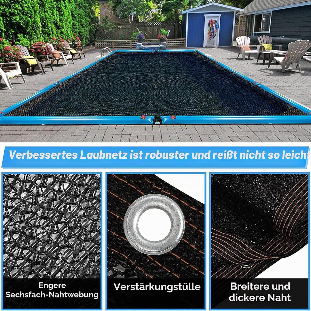 Schwimmbad-Schutznetz | Zum Blockieren Von Blättern Und Schmutz | Teichnetz Feinmaschig | Wetterfest