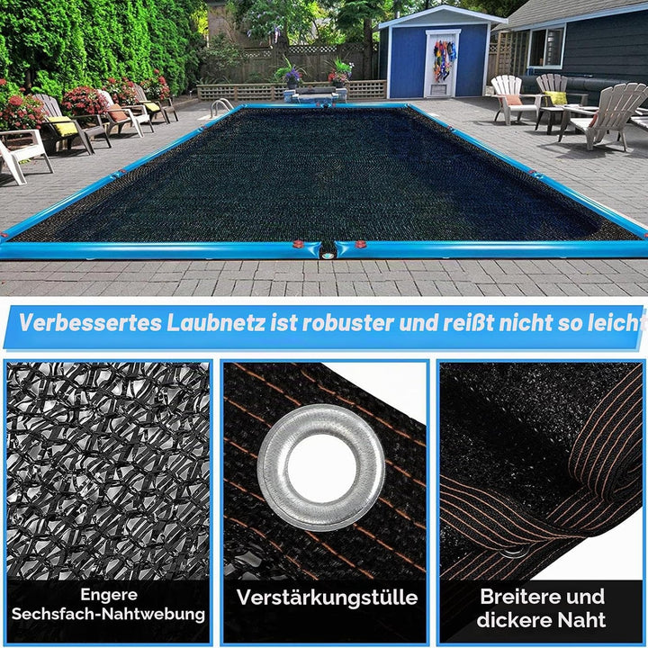 Schwimmbad-Schutznetz | Zum Blockieren Von Blättern Und Schmutz | Teichnetz Feinmaschig | Wetterfest