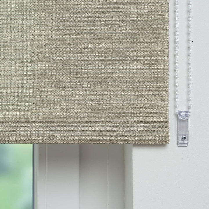 Liedeco® Rollo, Fenster Rollo, Kettenzug-Rollo / 62 x 180 cm (Breite x Höhe), Struktur Natur Sand/St