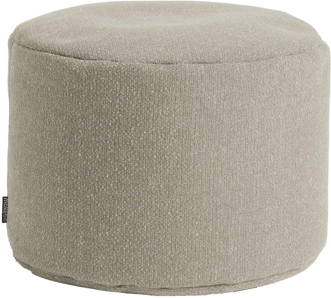 mokebo® Pouf, Hocker o. Sitzhocker 60x40cm 'Der Ruhepouf', Bodenkissen rund & Fusshocker fürs Wohnzi