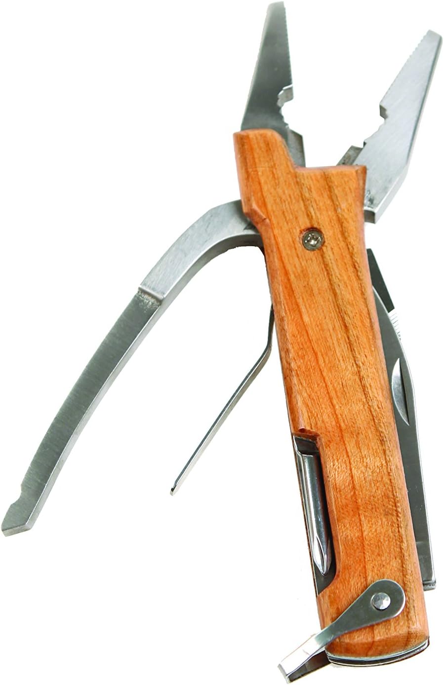 Kikkerland KKCD504 Multifunktionswerkzeug, Holzgriff Holzzange, Holzzange