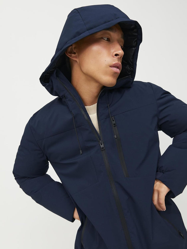 JACK & JONES Male Parka Parka, Navy Blazer